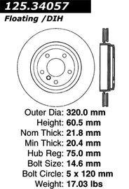 Stoptech 01-06 BMW 330Ci/02-05 330i/330xi Cryo Rear Premium High-Carbon Rotor