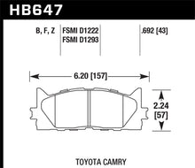 Load image into Gallery viewer, Hawk 2013-2014 Lexus ES300h HPS 5.0 Front Brake Pads