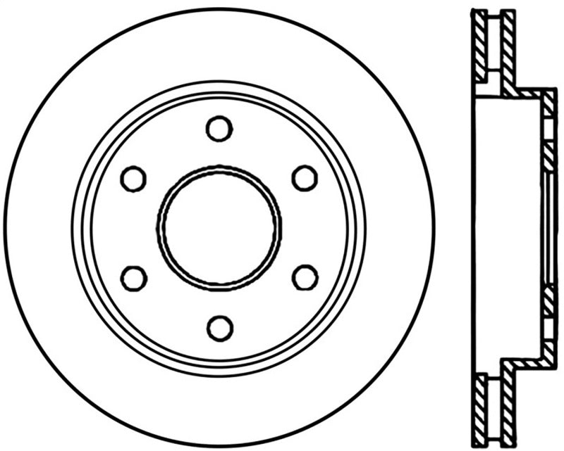 Stoptech 99-07 Chevy Silverado / 99-07 GMC Sierra Premium Front Cryo Brake Rotor