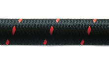 Load image into Gallery viewer, Vibrant -6 AN Two-Tone Black/Red Nylon Braided Flex Hose, E85 Friendly (20 foot roll)