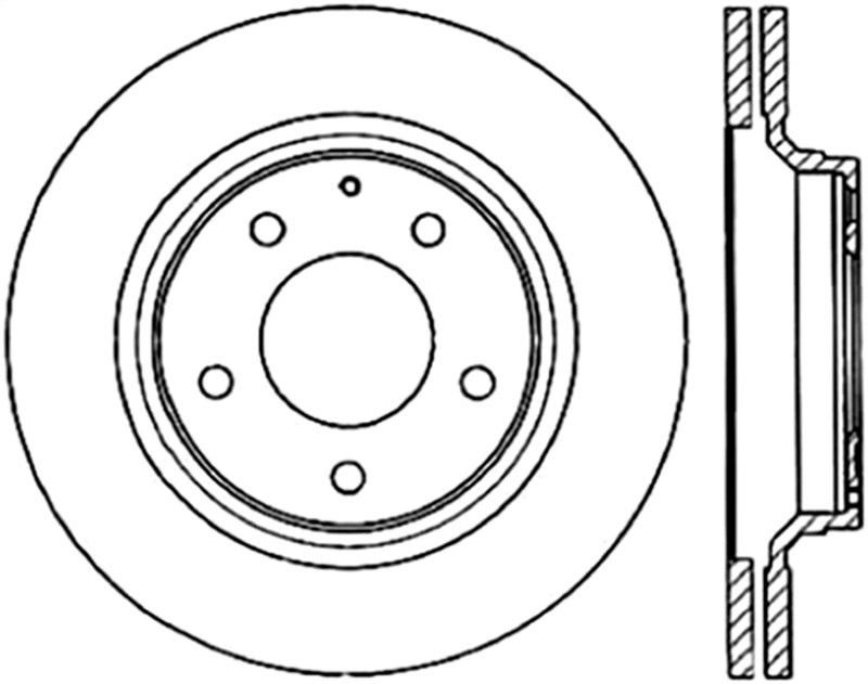 StopTech 93-95 Mazda RX-7 Cryo-Stop Blank Brake Rotor