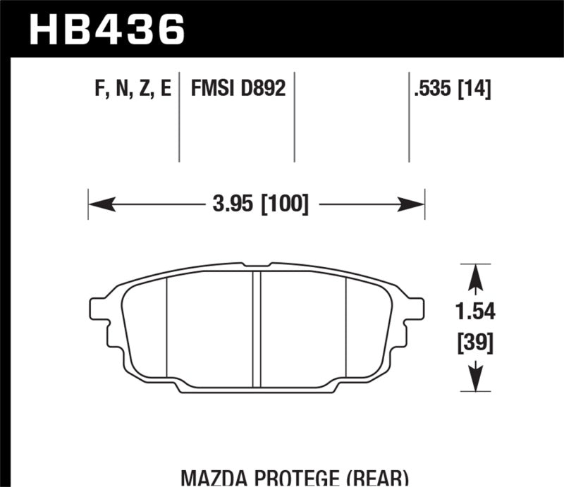 Hawk HP+ Street Brake Pads