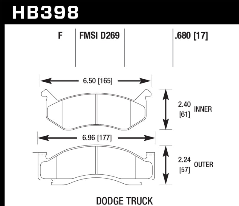 Hawk HPS Street Brake Pads