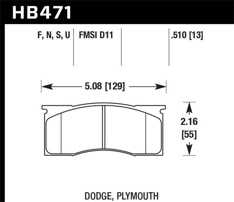 Hawk HP+ Street Brake Pads