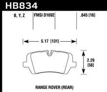 Load image into Gallery viewer, Hawk 13-16 Land Rover Range Rover / 14-16 Land Rover Range Rover Sport HPS 5.0 Rear Brake Pad