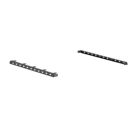 Road Armor TRECK Dual Upper 5-1/2-6ft Bed Accessory Rail & 5-Light Mounts - Tex Blk (Pair)