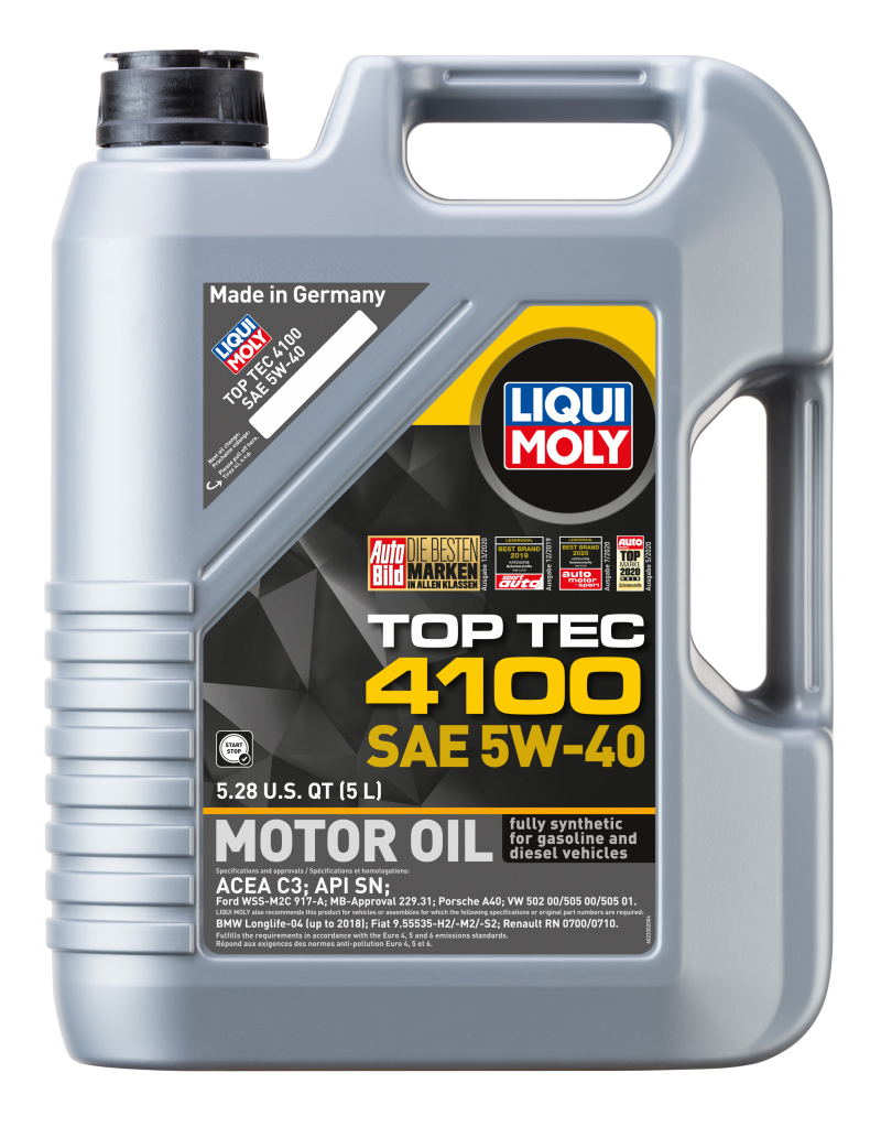 LIQUI MOLY 5L Top Tec 4100 Motor Oil 5W-40