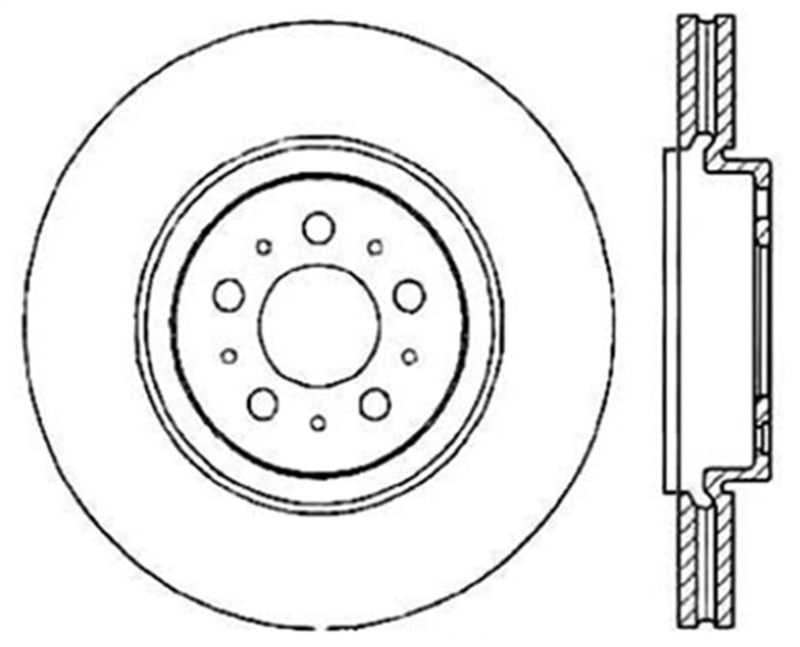 Stoptech 04-07 Volvo S60 / V70 Premium Rear CryoStop Brake Rotor