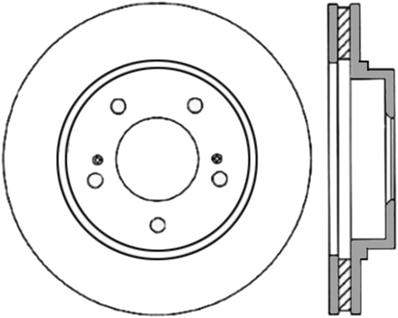 Stoptech 03-06 Lexus ES / 98-03 RX Front Cryo Performance Rotor