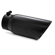 Load image into Gallery viewer, MBRP Universal Tip 5 O.D. Dual Wall Angled 4 inlet 12 length - Black Finish