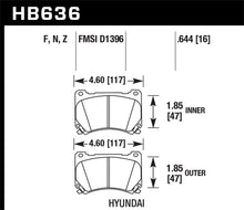 Load image into Gallery viewer, Hawk 09-10 Hyundai Genesis Sedan V8 HP+ Street Front Brake Pads