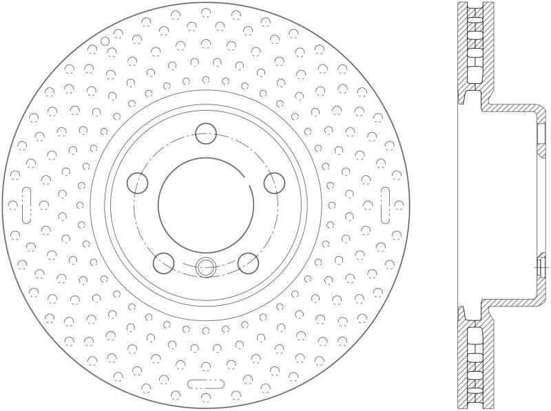 Stoptech 12-16 BMW 328i Cryostop Premium Front Brake Rotor