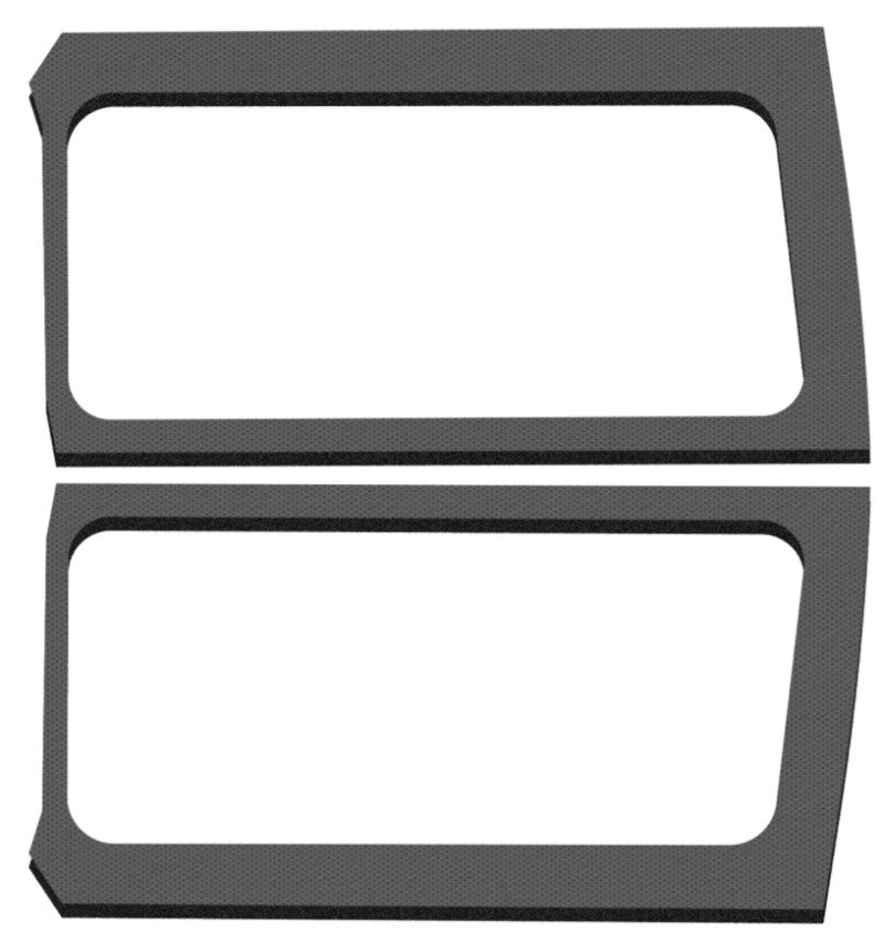 DEI 2019+ Jeep Wrangler JL 2DR Leather Look Side Window Kit - Gray