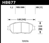 Hawk Lexus 02-03/04-06 ES300/330 Toyota 98-12 Tacoma/Adynl Models Street Perf Ceramic Ft Brake Pads