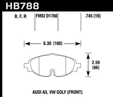 Load image into Gallery viewer, Hawk 15-17 VW Golf / Audi A3/A3 Quattro HP+ Street Front Brake Pads