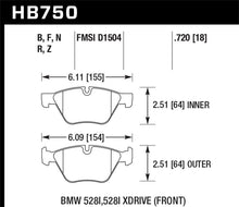 Load image into Gallery viewer, Hawk 13-14 BMW 528i / 528i xDrive HPS Front Brake Pads