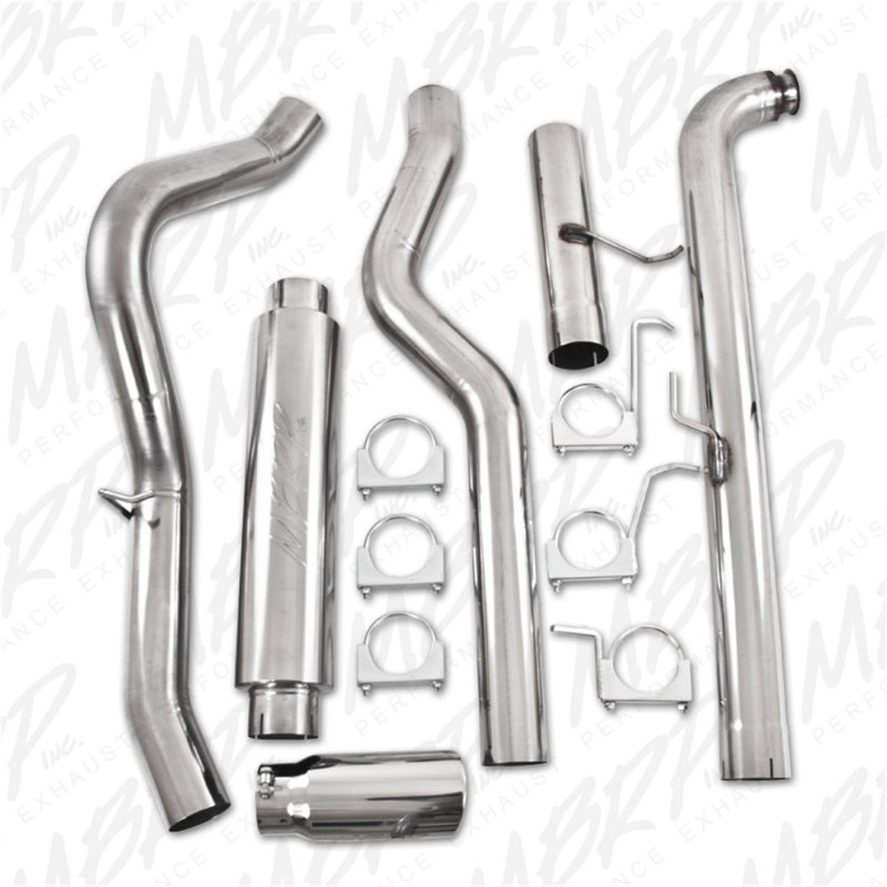 MBRP 01-07 Chev/GMC 2500/3500Duramax, EC/CC 4in Down Pipe Back Single Side T304