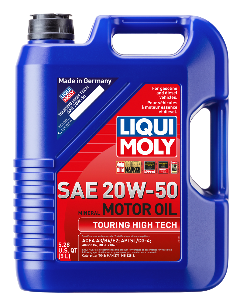 LIQUI MOLY 5L Touring High Tech Motor Oil 20W-50