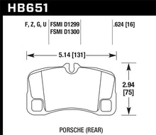 Load image into Gallery viewer, Hawk 12-13 Porsche 911 Turbo HPS 5.0 Rear Brake Pads