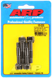 ARP 5/16-24 X 2.000 Black Hex Water Pump Pulley w/ .750in Fan Spacer Stud Kit