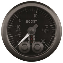 Load image into Gallery viewer, Autometer Stack Instruments 52mm -30INHG To +30PSI Pro Control Boost Pressure Gauge - Black