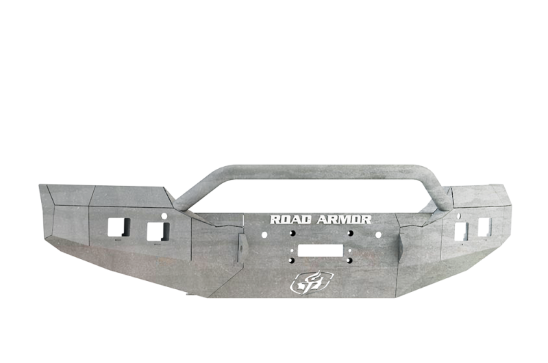 Road Armor 15-19 GMC 2500 Stealth Front Winch Bumper w/Pre-Runner Guard - Raw