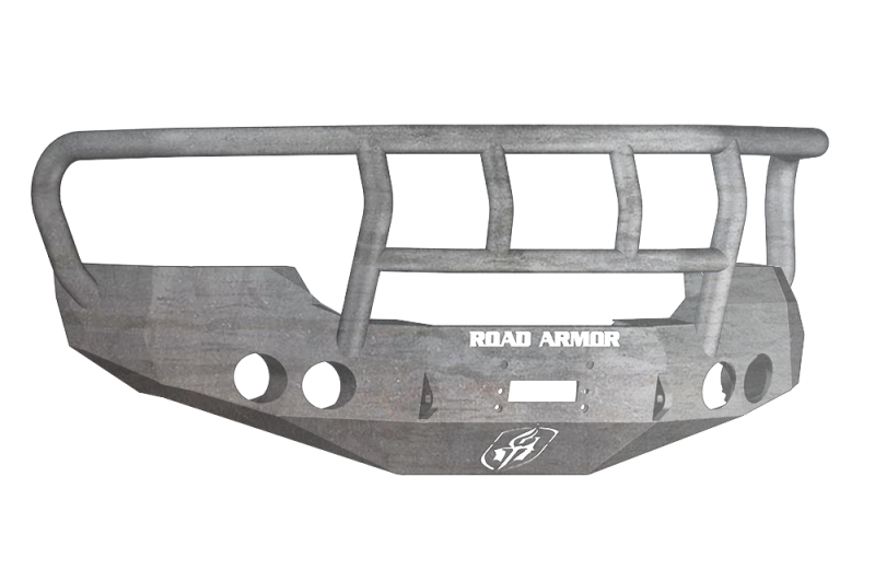 Road Armor 08-10 GMC 2500 Stealth Front Winch Bumper w/Titan II Guard - Raw