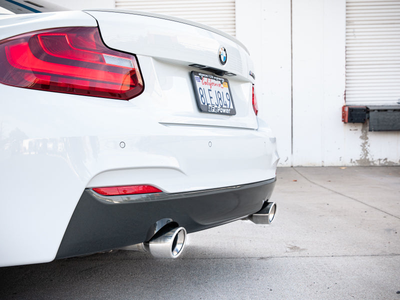 aFe MACHForce XP 3in to 2.5in 304 SS Cat-Back Exhaust w/ Polished Tips 14-16 BMW M235i