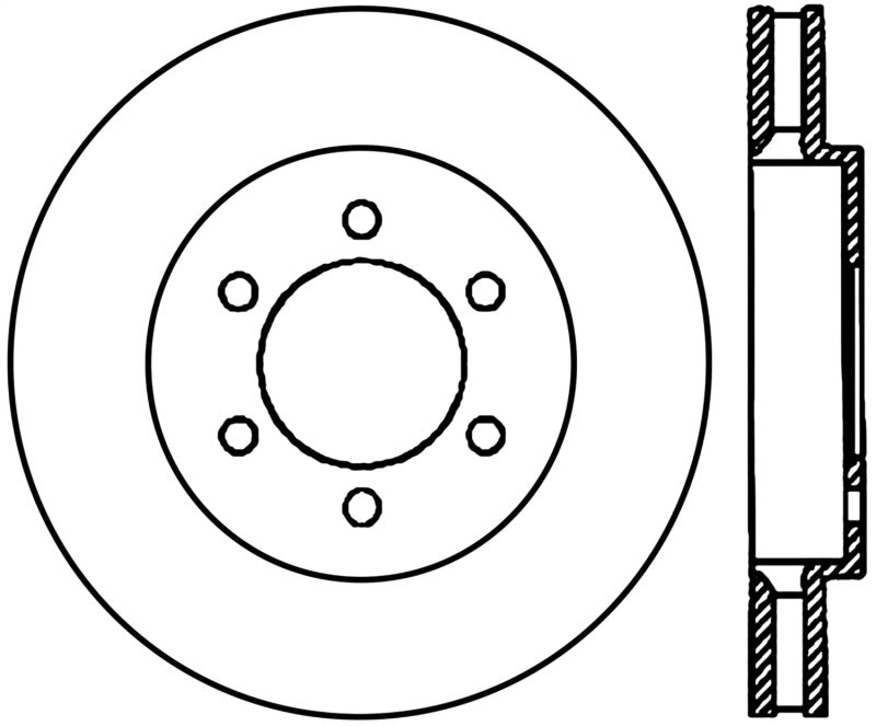 StopTech Performance 04-08 Ford F-150 Performance CryoStop Front Brake Rotor