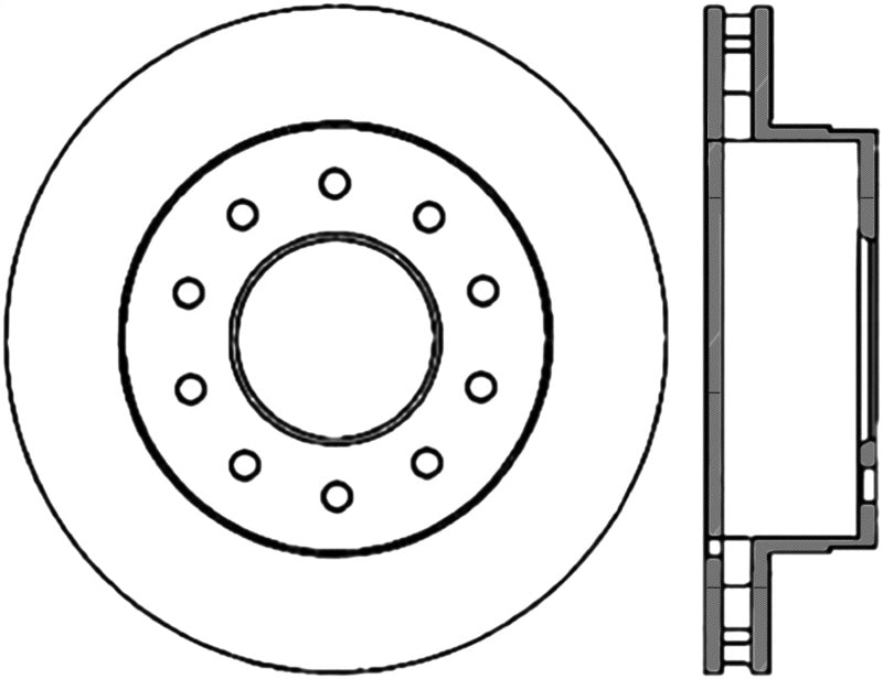 Stoptech 05-16 Ford F-550 Premium Front CryoStop Brake Rotor