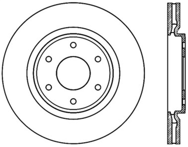 Stoptech 05-07 Infiniti QX56 Performance Cryo Front Brake Rotor