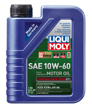 Load image into Gallery viewer, LIQUI MOLY 1L Synthoil Race Tech GT1 Motor Oil 10W-60