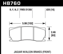 Load image into Gallery viewer, Hawk 08-12 Jaguar XKR (w/ Alcon Brakes) HPS 5.0 Street Front Brake Pads