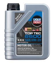 Load image into Gallery viewer, LIQUI MOLY 1L Top Tec 6600 Motor Oil 0W-20