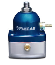 Load image into Gallery viewer, Fuelab 515 Carb Adjustable FPR Large Seat 1-3 PSI (2) -10AN In (1) -6AN Return - Blue