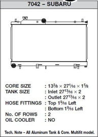 CSF 08-15 Subaru Impreza WRX/STI 2-Row Race-Spec Radiator