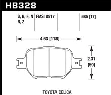 Load image into Gallery viewer, Hawk 01-05 Toyota Celica GTS / 06-10 Scion TC HT-10 Race Front Brake Pads