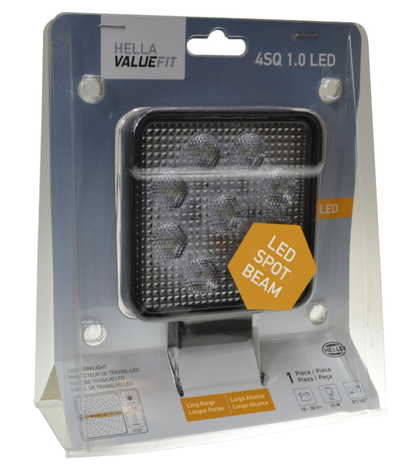 Hella ValueFit Work Light 4SQ 1.0 LED MV LR LT