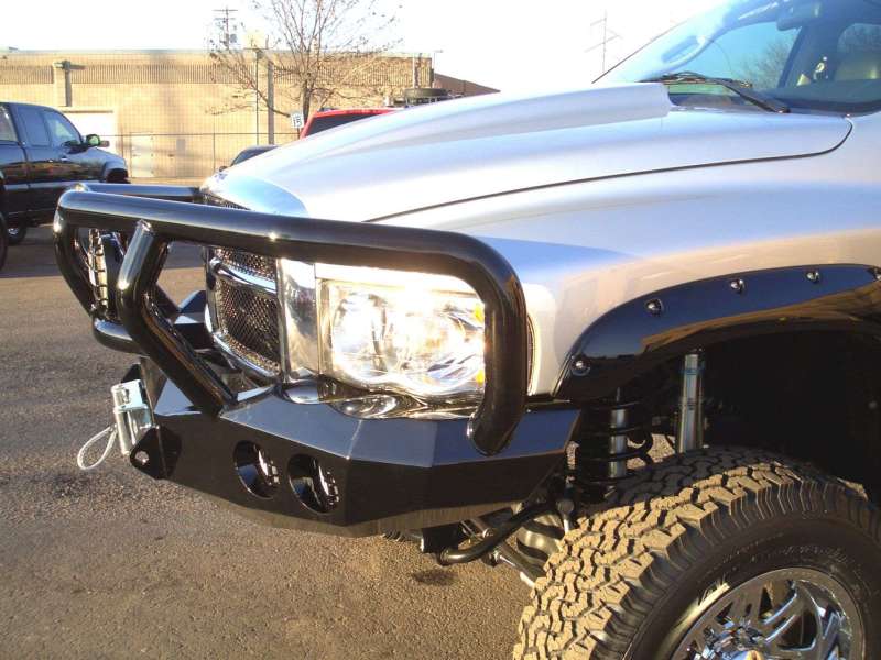 Road Armor 03-05 Dodge 2500 Stealth Front Winch Bumper w/Titan II Guard - Raw