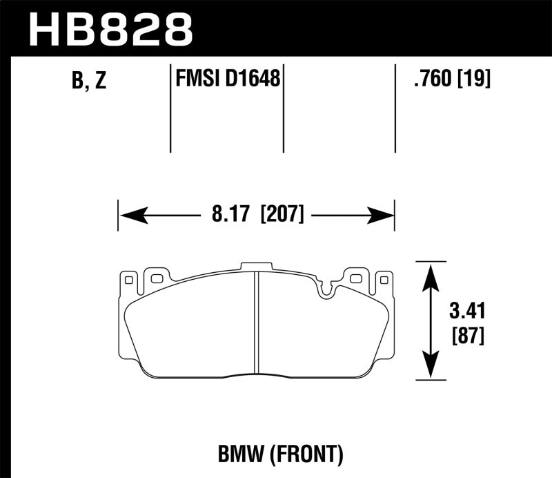 Hawk 12-20 BMW M2/3/4/5/6 HP Plus Street Front Brake Pads