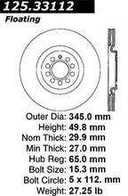 Load image into Gallery viewer, Stoptech 08-13 Audi S3 Front CryoStop High Carbon Brake Rotor