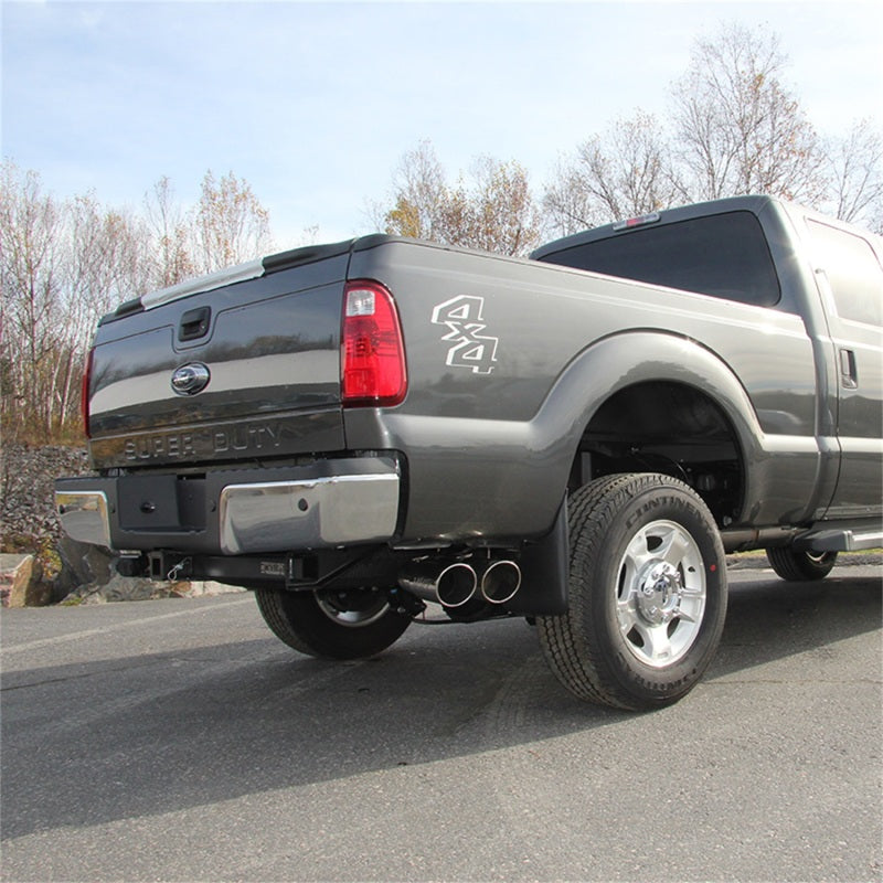 MBRP 11-14 Ford F250/350/450 6.7L 4in Filter Back Dual Single Side Exit 5in Tips Alum Exhaust