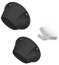 MBRP 4in Black Dual Billet Tip Kit w/ Bracket