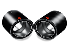 Load image into Gallery viewer, Akrapovic 09-12 Volkswagen Golf GTD (VI) Tail Pipe Set (Carbon)