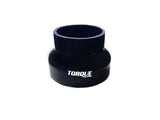 Torque Solution Transition Silicone Coupler: 3 inch to 4 inch Black Universal