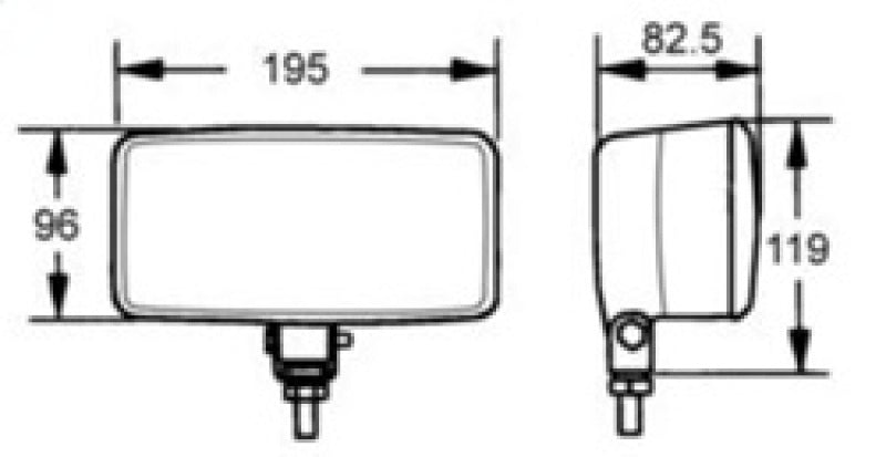 Hella 550 Series Lamp Kit H3 12V ECE/SAE