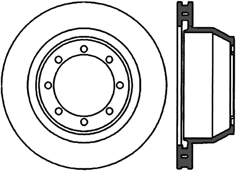 Stoptech 99-04 Ford F-350 Rear Premium Cryostop Brake Rotor