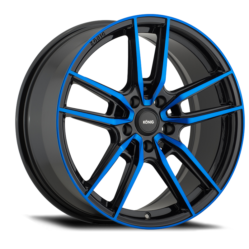 Konig Myth 18x8 5x114.3 ET43 Gloss Black w/ Blue Tinted Clearcoat