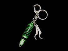 Load image into Gallery viewer, Tein Damper Keychain with Wrench - Green/Black