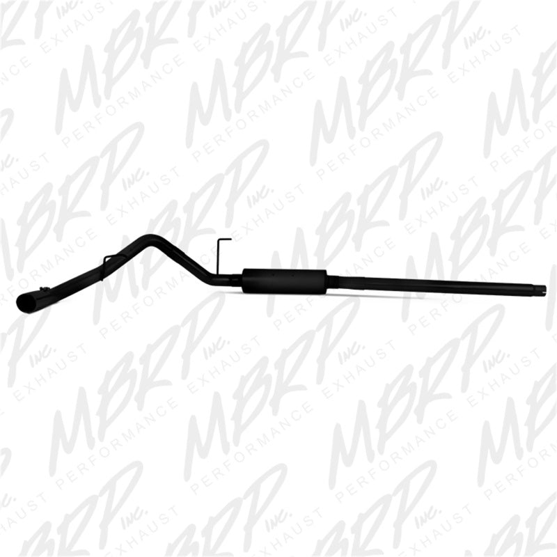 MBRP 2004-2008 Ford F-150 EC/CC-SB 3in Cat-Back Single Side AL - Black